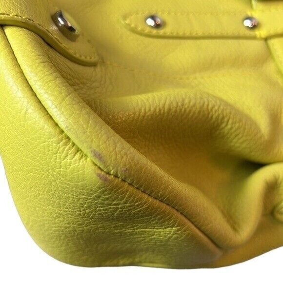 Maxx New York Neon yellow shoulder bag purse spring Pocketbook - Picture 11 of 11